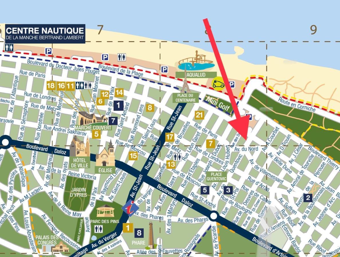 Le Touquet - Superbe Appartement 3 Chambres - Proche Mer & Centre - Wifi Bagian luar foto